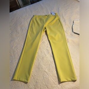 Roman Brand Size 10, Capri Pants, Neon Chartreuse 🕶️NWT